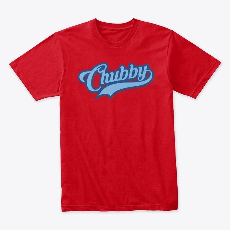 chubby baseball logo t-shirts